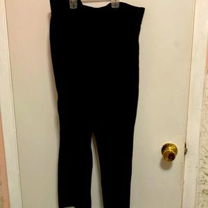 New Talbots black velour pants